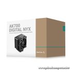 DeepCool CPU Cooler - AK700 DIGITAL NYX (28dB; max, 131,21 m3/h; 4pin csatlakozó, 7 db heatpipe, 12cm, PWM)