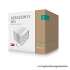 DeepCool Aktív CPU hűtő - ASSASSIN IV WH (max. 20,5dB; max. 134,39 m3/h; 4pin PWM; 7 db heatpipe, 1x12cm, 1x14cm, fehér)