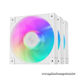   DeepCool Cooler 12cm - FD12 ARGB WH( (3in1) (27,6dB; max. 109,07 m3/h; 3pin csat; hydro bearing, ház hűtésre, PWM, fehé)
