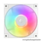 DeepCool Cooler 12cm - FD12 ARGB WH( (3in1) (27,6dB; max. 109,07 m3/h; 3pin csat; hydro bearing, ház hűtésre, PWM, fehé)