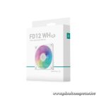 DeepCool Cooler 12cm - FD12 ARGB WH (27,6dB; max. 109,07 m3/h; 3pin csatlakozó; hydro bearing, ház hűtésre, PWM, fehér)