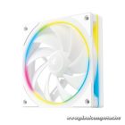 DeepCool Cooler 12cm - FL12 SE WH (3in1) (28.67dB; max.86,20 m3/h; 3x12cm, 3pin; hydro bearing, ház hűtésre, RGB, PWM)