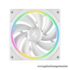 DeepCool Cooler 12cm - FL12 SE WH (3in1) (28.67dB; max.86,20 m3/h; 3x12cm, 3pin; hydro bearing, ház hűtésre, RGB, PWM)
