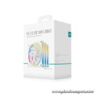 DeepCool Cooler 12cm - FL12 SE WH (3in1) (28.67dB; max.86,20 m3/h; 3x12cm, 3pin; hydro bearing, ház hűtésre, RGB, PWM)