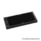 DeepCool CPU Vízhűtés - LD240 (max 21dB; max. 122,39 m3/h; 2x12cm, LED kijelző, fekete)