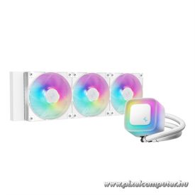   DeepCool CPU Water Cooler - LE360 WH V2 (max 31,6dB; max. 128,93 m3/h; 3x12cm, A-RGB LED, fehér)