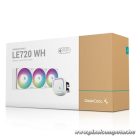 DeepCool CPU Water Cooler - LE720 WH (max 17,8dB; max. 145,86 m3/h; 3x12cm, A-RGB LED, fehér)