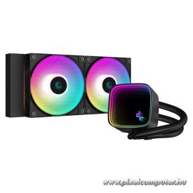   DeepCool CPU vízhűtő - LS520 SE (max 19dB; max. 103,38 m3/h; 2x12cm, A-RGB LED)