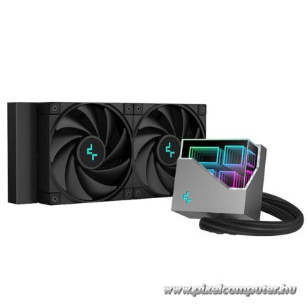 DeepCool CPU vízhűtő - LT520 (max 19dB; max. 145,86 m3/h; 2x12cm)