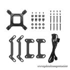 DeepCool CPU Water Cooler - MYSTIQUE 240 ARGB (max 21dB; max. 123,09 m3/h; 2x12cm, LED kijelző, fekete)