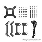 DeepCool CPU Water Cooler - MYSTIQUE 240 (max 21dB; max. 123,09 m3/h; 2x12cm, LED kijelző, fekete)