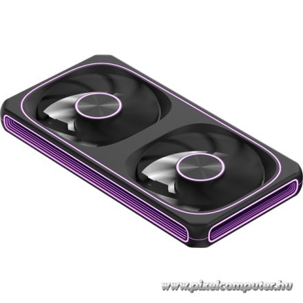 Formula Cooler 12cm - 2db Air Fusion 2 BK (33,46dB,max.42.65 CFM, PWM4-Pin+ARGB3-Pin, hydro bearing, ház hűtésre, ARGB)