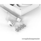 ID-Cooling Cooler 12cm - AF-125-W (29,85dB, max. 132,94 m3/h, 4pin, PWM, 12cm, ARGB LED, fehér)