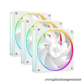   ID-Cooling Cooler 12cm - AF-127-ARGB-W TRIO (29,9dB, max. 132,52 m3/h, 4pin, PWM, 3 x12cm, ARGB LED, fehér)