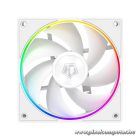 ID-Cooling Cooler 12cm - AF-127-ARGB-W (29,9dB, max. 132,52 m3/h, 4pin, PWM, 12cm, ARGB LED, fehér)