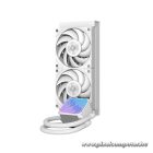 ID-Cooling CPU Water Cooler - DX240 MAX WHITE (35.2dB; max. 144,41 m3/h; 2x12cm, fehér)