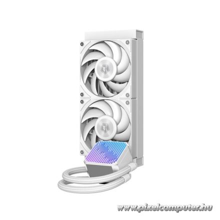 ID-Cooling CPU Water Cooler - DX240 MAX WHITE (35.2dB; max. 144,41 m3/h; 2x12cm, fehér)