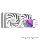 ID-Cooling CPU Water Cooler - DX240 MAX WHITE (35.2dB; max. 144,41 m3/h; 2x12cm, fehér)