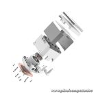 ID-Cooling CPU Water Cooler - DX240 MAX WHITE (35.2dB; max. 144,41 m3/h; 2x12cm, fehér)