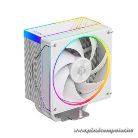   ID-Cooling Aktív CPU hűtő - FROZN A410 ARGB WHITE (29.9dB; max. 132,54 m3/h; 4pin, 4 db heatpipe, 12cm, A-RGB, PWM)