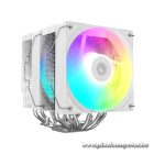 ID-Cooling CPU Cooler - FROZN A620 PRO SE ARGB WH (27,2dB; max 98,54 m3/h; 4Pin csatlakozó, 6 db heatpipe, 2x12cm, PWM)