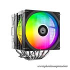 ID-Cooling CPU Cooler - FROZN A620 PRO SE ARGB (27,2dB; max 98,54 m3/h; 4Pin csatlakozó, 6 db heatpipe, 2x12cm, PWM)