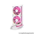 ID-Cooling CPU Water Cooler - FX240 INF PINK (29.9dB; max. 132,52 m3/h; 2x12cm, A-RGB, rózsaszín)