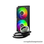 ID-Cooling CPU Water Cooler - FX240 INF (27.2dB; max. 98,54 m3/h; 2x12cm, A-RGB, fekete)