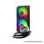 ID-Cooling CPU Water Cooler - FX240 INF (27.2dB; max. 98,54 m3/h; 2x12cm, A-RGB, fekete)