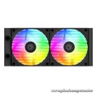 ID-Cooling CPU Water Cooler - FX240 INF (27.2dB; max. 98,54 m3/h; 2x12cm, A-RGB, fekete)