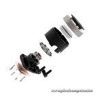 ID-Cooling CPU Water Cooler - FX240 INF (27.2dB; max. 98,54 m3/h; 2x12cm, A-RGB, fekete)