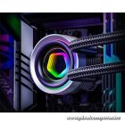 ID-Cooling CPU Water Cooler - FX240 INF (27.2dB; max. 98,54 m3/h; 2x12cm, A-RGB, fekete)