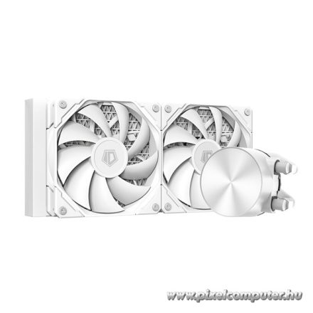 ID-Cooling CPU Water Cooler - FX240 PRO WHITE (25dB; max. 140,16 m3/h; 2x12cm, fehér)