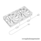 ID-Cooling CPU Water Cooler - FX240 PRO WHITE (25dB; max. 140,16 m3/h; 2x12cm, fehér)