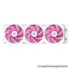 ID-Cooling CPU Water Cooler - FX360 INF PINK (29.9dB; max.132,52 m3/h; 3x12cm, A-RGB, rózsaszín)