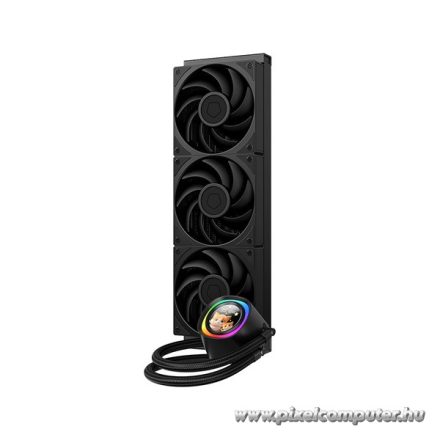 ID-Cooling CPU Water Cooler - FX360 LCD PE (34.3dB; max.150,78 m3/h; 3x12cm, fekete)