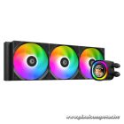 ID-Cooling CPU Water Cooler - FX360 LCD (27.2dB; max.98,54 m3/h; 3x12cm, A-RGB, fekete)