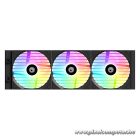 ID-Cooling CPU Water Cooler - FX360 LCD (27.2dB; max.98,54 m3/h; 3x12cm, A-RGB, fekete)