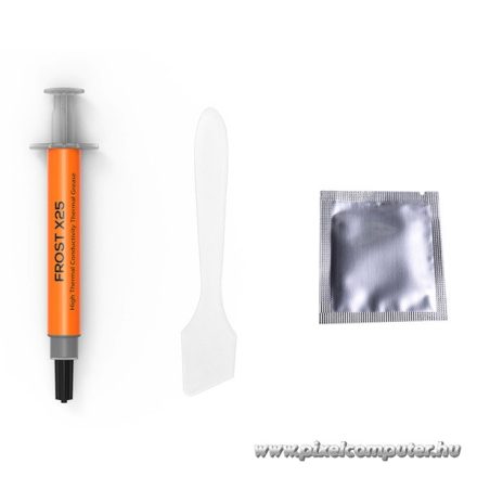 ID-Cooling Hőpaszta - FROST X25 2G (Hővezetési tényező:>10,5 W/m-K, Hőállóság: 5., Viszkozitás: 560, 2 gramm)