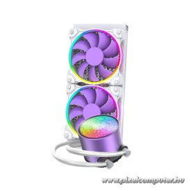   ID-Cooling CPU vízhűtő - PINKFLOW 240 DIAMOND PURPLE (16,3-33,5dB; max. 93,78 m3/h; 2x12cm)