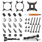 ID-Cooling CPU vízhűtő - PINKFLOW 240 DIAMOND PURPLE (16,3-33,5dB; max. 93,78 m3/h; 2x12cm)