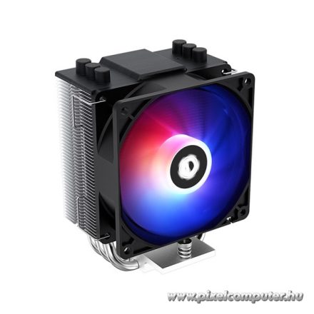 ID-Cooling Aktív CPU hűtő - SE-903-XT (25,8dB; max. 77,81 m3/h, 4pin csatlakozó, 3 db heatpipe, 9cm, PWM,  LED)