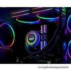 ID-Cooling CPU Water Cooler - Space SL240 WHITE (13.8-30.5dB; max. 132,52 m3/h; 2x12cm, A-RGB LED, fehér)