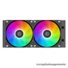 ID-Cooling CPU Water Cooler - Space SL240 XE (25dB; max. 129,39 m3/h; 2x12cm, A-RGB LED, fekete)