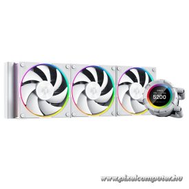   ID-Cooling CPU Water Cooler - Space SL360 WHITE (25dB; max. 132,52 m3/h; 3x12cm, A-RGB LED, fehér)