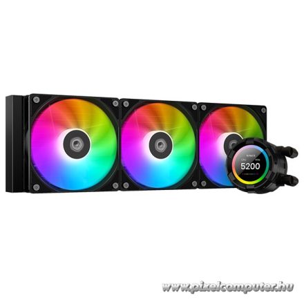 ID-Cooling CPU Water Cooler - Space SL360 XE (35,2dB; max. 129,39 m3/h; 3x12cm, A-RGB LED, fekete)