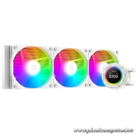  ID-Cooling CPU Water Cooler - Space SL360 XE WHITE (35,2dB; max. 129,39 m3/h; 3x12cm, A-RGB LED, fehér)