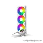 ID-Cooling CPU Water Cooler - Space SL360 XE WHITE (35,2dB; max. 129,39 m3/h; 3x12cm, A-RGB LED, fehér)