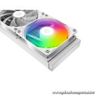 ID-Cooling CPU Water Cooler - Space SL360 XE WHITE (35,2dB; max. 129,39 m3/h; 3x12cm, A-RGB LED, fehér)
