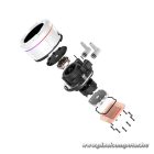 ID-Cooling CPU Water Cooler - Space SL360 XE WHITE (35,2dB; max. 129,39 m3/h; 3x12cm, A-RGB LED, fehér)